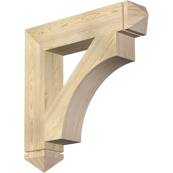 Ekena Millwork Westlake Arts & Crafts Rough Sawn Bracket, Douglas Fir, 6"W x 32"D x 32"H BKT06X32X32WTL03RDF - main